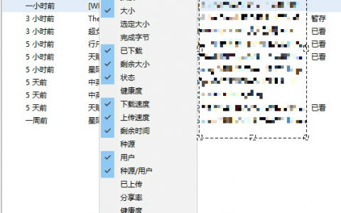 uTorrent 下载列表如何按 时间/目录等 排序