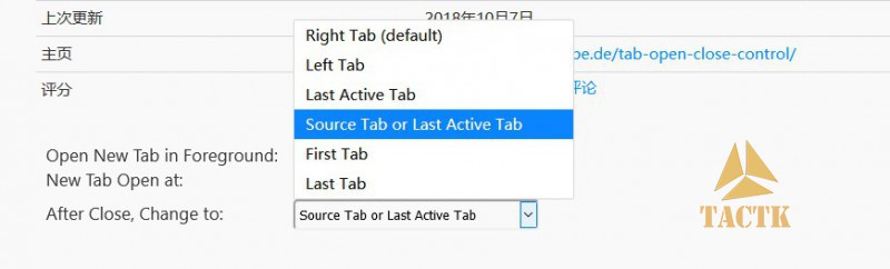 实现Firefox“关闭页面后显示左边页面 或上一个激活的页面”